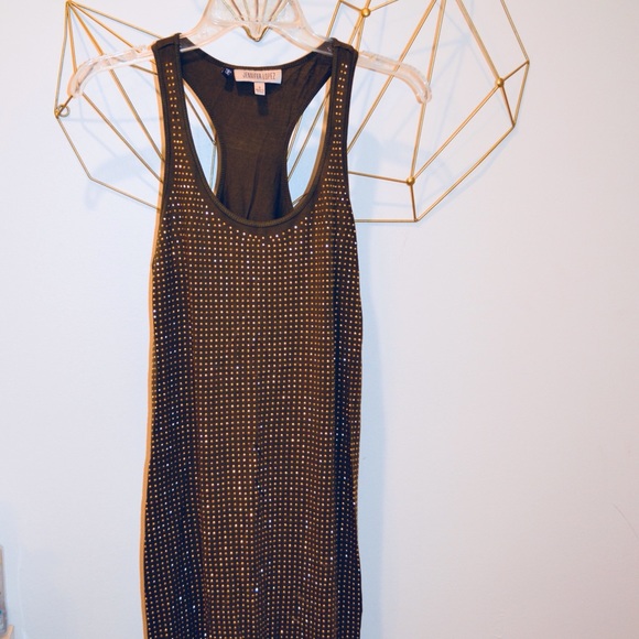GOLD STUDDED DRESS - Picture 2 of 4
